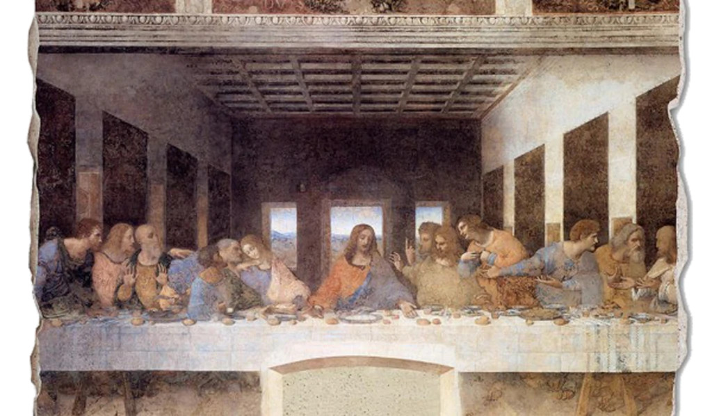 «A Última Ceia» de Leonardo da Vinci (1495-1498)