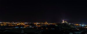 Fotografía Noctura de la Ciudad De Coria